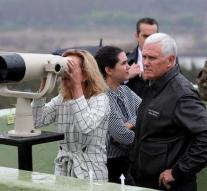 Pence warns North Korea to visit DMZ