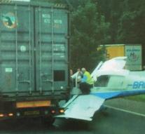 Plane spookrijder on German highway