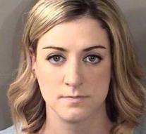 Pregnant teacher after sex with student cell in