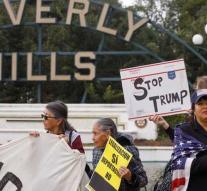 Protest against Trumps visit California