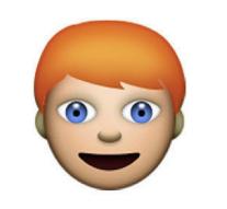 Red-haired emoji's in the making