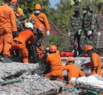 Rescued earthquake Lombok saved