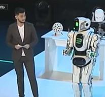 'Robot' turns out to be a man in a suit