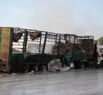 Russian aid convoy attacked Syria