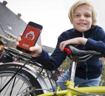 Slim bike lock blocks smartphone usage