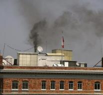 Smoke from Russian Consulate