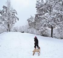 Snow falls on Slovakia