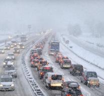 Snowfall impedes traffic winter