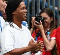 Star football player Ronaldinho is behind Bolsonaro
