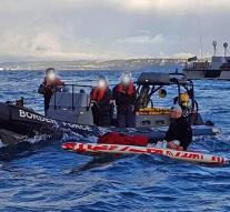 Stray paddle surfer rescued from Channel