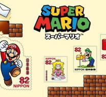 Super Mario stamps in Japan