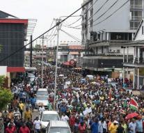 Surinamese ME firm action against protesters
