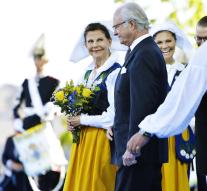 Swedish royals celebrating national holiday