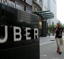 Taxi service Uber doing door in Denmark
