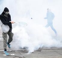 Tear gas? Grab a tennis racket
