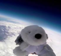 Teddy Bears Sam looking after flight of 24 km altitude
