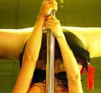 The elderly want something different and get pole dancing show