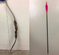 Thief caught with bow and arrow