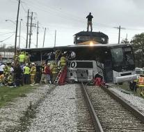 Train rams bus in Mississippi
