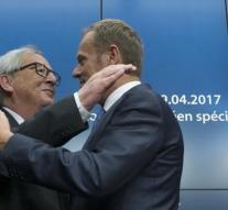 Trump an hour at Tusk and Juncker
