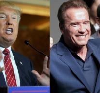 Trump laughs from Schwarzenegger