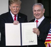 Trump recognizes Golan Heights as part of Israel