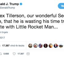 Trump: Talking with rocket man is a waste of time