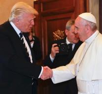 Trump visiting the pope
