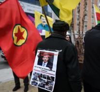 Turkey angry Kurds Tent in Brussels