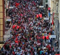 Turks united on the street