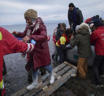Weather refugees drowned in Aegean Sea