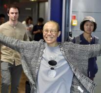 Widow Nobel laureate Liu in Germany
