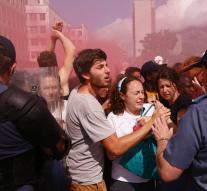 Wounded in student riots in South Africa