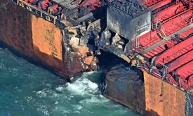 Arrest Made After Collision and Inferno on Oil Tanker off British Coast