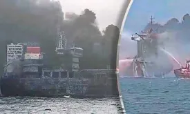 British Coast Collision: Airspace and Waters Closed