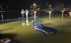Driver Follows Navigation Too Literally and Drives into Pond