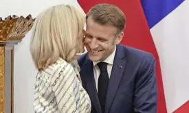 Emmanuel Macron and Wife Brigitte Display Affection Amid Rumors of Conflict