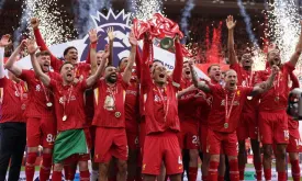 Liverpool Celebrates 20th Premier League Title with Fans at Anfield