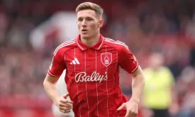 Manchester City and Manchester United Battle for Nottingham Forest's Elliot Anderson