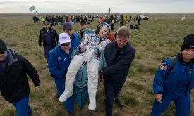 NASA Astronaut and Two Russians Safely Return from ISS