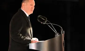 Outgoing Chancellor Scholz Calls for Unity Among German Democrats in Farewell Speech