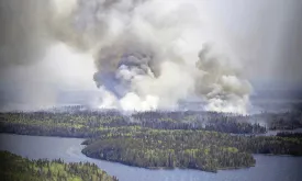 Thousands Flee as Wildfires in Canada Force Evacuations and State of Emergency Declared