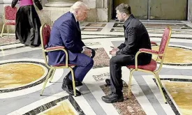 Unexpected Encounter Between Zelenski and Trump Stands Out at Pope's Funeral