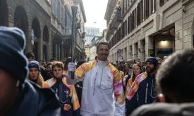 Zlatan Ibrahimovic Carries Olympic Torch Ahead of 2026 Milan Cortina Opening Ceremony