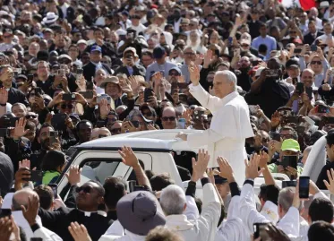 Crowds Gather at St. Peter's Square for Inauguration of Pope Leo XIV