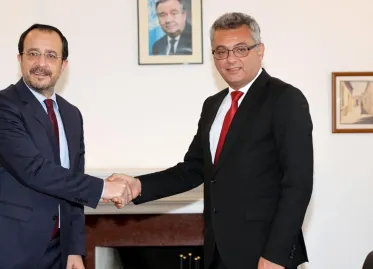 KKTC President Erhürman Meets with GKRY Leader Hristodulidis