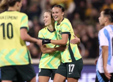 Matildas Shine in 4-1 Victory Over Argentina as Montemurro Watches On