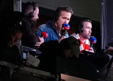 Ryan Reynolds and Rob McElhenney Try Commentary in Wrexham vs. Swansea Match