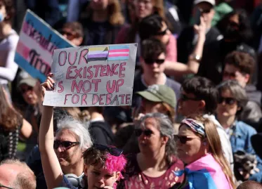 Thousands Protest in London Over Trans Rights Ruling
