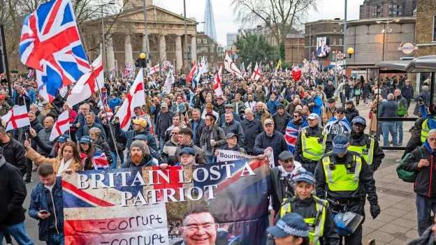 Arrests Made in London at Large Demonstration for Right-Wing Activist Tommy Robinson